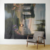 grillig wandtapijt in bossen wandkleed (In Situ (horizontaal))