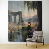 grillig wandtapijt in bossen wandkleed (In situ)