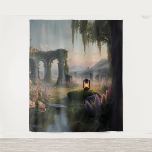 grillig wandtapijt in bossen wandkleed (Voorkant)