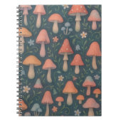 grillig Waterverf paddenstoelenpatroon Notitieboek (Voorkant)