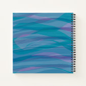 grillig Waterverf patroon op maat Notitieboek (Achterkant)