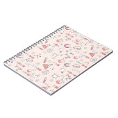 grillig wetenschapsdoedelpatroon notitieboek (Linkerzijde)