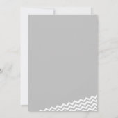 grillig zigzag Paarse Vrijgezellenfeest Kaart (Achterkant)