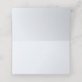 grillig zoet hert blauw bloemig Baby shower Plaatskaartje (Binnenkant ongevouwen)