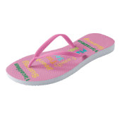 grillig zomerplezier teenslippers (Schuin)