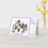 grillig zwart kat krijgen goed kaart (Gele Bloem)