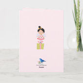 Grillige 2e verjaardag fee, meisjes schattig roze kaart (Achterkant)