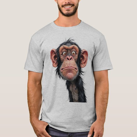 Grillige aap t-shirt (Voorkant)