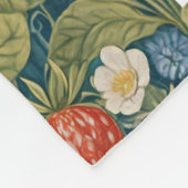 grillige aardbeienvlek fleece deken (Hoek)