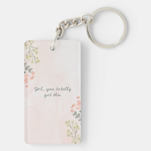 grillige acryl Sleutelhanger (achterkant)