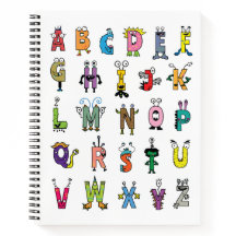 Grillige Alfabetwezens | Kinderen ABC Spiraal