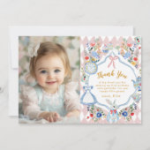 grillige alice in nederland foto bedankkaart kaart (Voorkant)