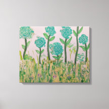 Grillige Aqua Bloemen