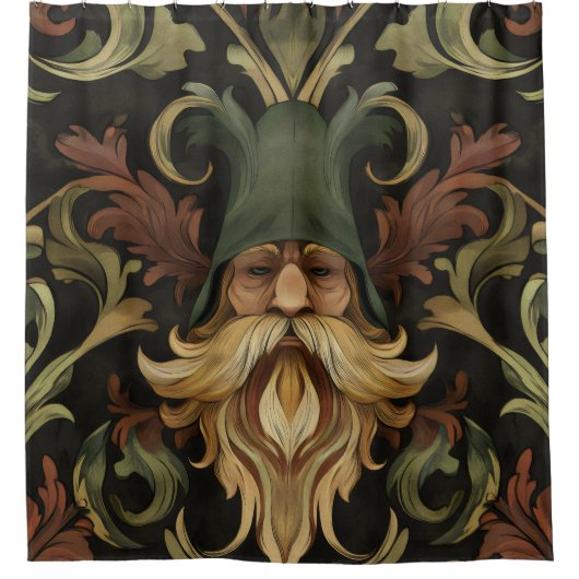 grillige baardbeschermer douchegordijn (Voorkant)