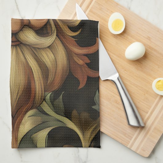 grillige baardbeschermer theedoek (Quarter Fold)