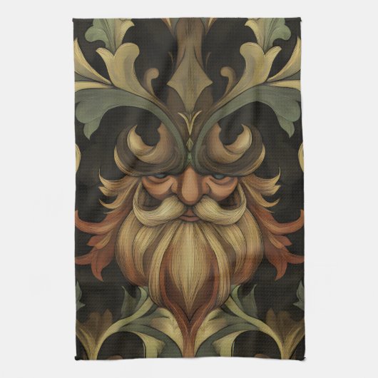 grillige baardbeschermer theedoek (Verticaal)