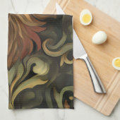 grillige baardbeschermer theedoek (Quarter Fold)