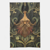 grillige baardbeschermer theedoek (Verticaal)