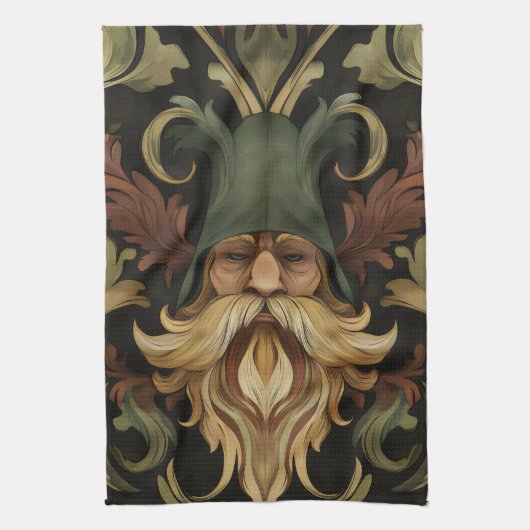 grillige baardbeschermer theedoek (Verticaal)