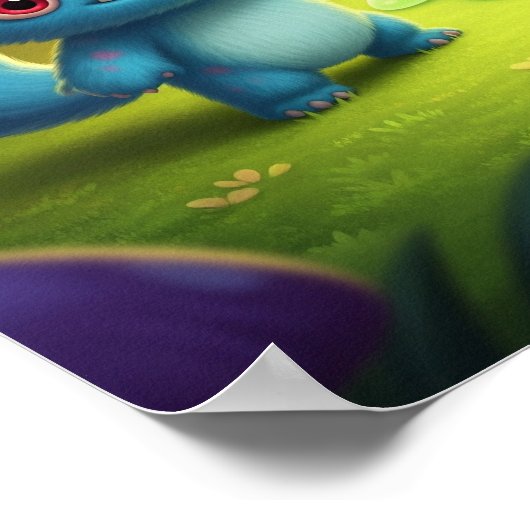 grillige Baby-monsters Poster (Hoek)