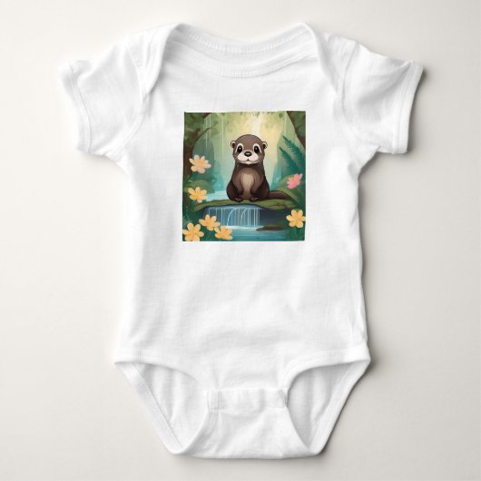 grillige Baby Otter, Romper (Voorkant)