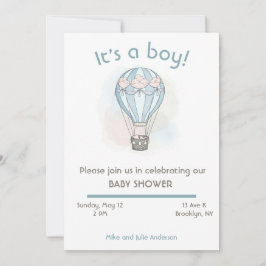 grillige baby shower-uitnodiging kaart