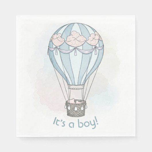 grillige baby showers servetten (Voorkant)