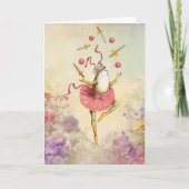  grillige balancing frog verlate verjaardag kaart (Voorkant)