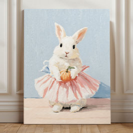 Grillige Ballerina Konijn Herfst Acryl Fototegel