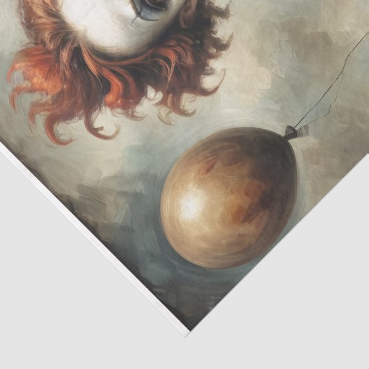 grillige ballonjongen decoupage tissuepapier (Detail)