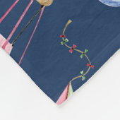 Grillige ballonnen: Waterverf wolkenpatroon Fleece Deken (Hoek)