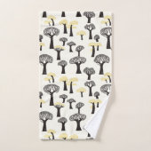 Grillige Baobab Boom Patroon Bad Handdoek (Handdoek)