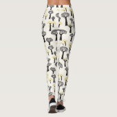 Grillige Baobab Boom Patroon Leggings (Achterkant)