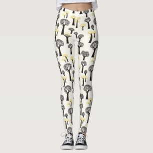 Grillige Baobab Boom Patroon Leggings