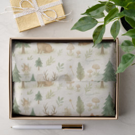 grillige betoverde bosdieren tissuepapier