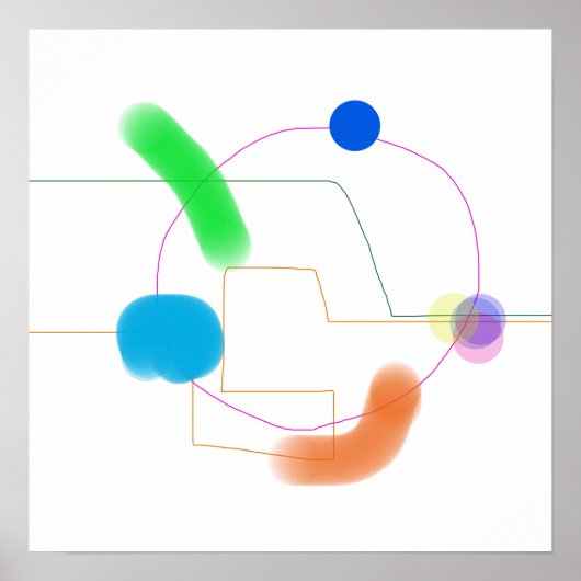 grillige beweging poster (Voorkant)