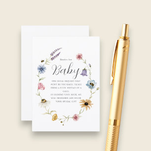 Grillige Bij Bloemen Boeken voor Baby Kaart