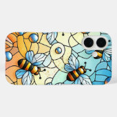 grillige bijen van glas Case-Mate iPhone case (Achterkant (horizontaal))