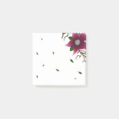 Grillige Bloem en Bladeren Post-it® Notes (Voorkant)