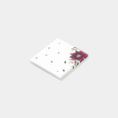 Grillige Bloem en Bladeren Post-it® Notes (Schuin)