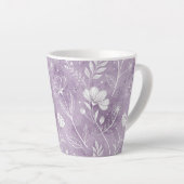 Grillige Bloem Latte Mok (Rechterhoek)
