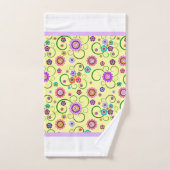 Grillige Bloemen Bad Handdoek (Handdoek)