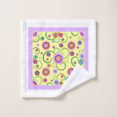 Grillige Bloemen Bad Handdoek (Wasdoekje)
