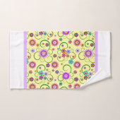 Grillige Bloemen Bad Handdoek (Handdoek)