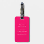 Grillige Bloemen Bagage Label (Achterkant verticaal)