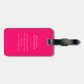 Grillige Bloemen Bagage Label (Achterkant horizontaal)