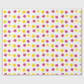 grillige bloemen cadeaupapier (Vlak)