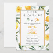 grillige bloemen cutie geslacht onthullen kaart (Voorkant / Achterkant)