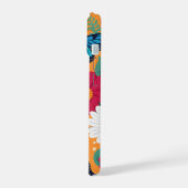 Grillige bloemen en vlinders iPhone 15 case (Linkerkant)