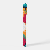 Grillige bloemen en vlinders iPhone 15 case (Rechterkant)